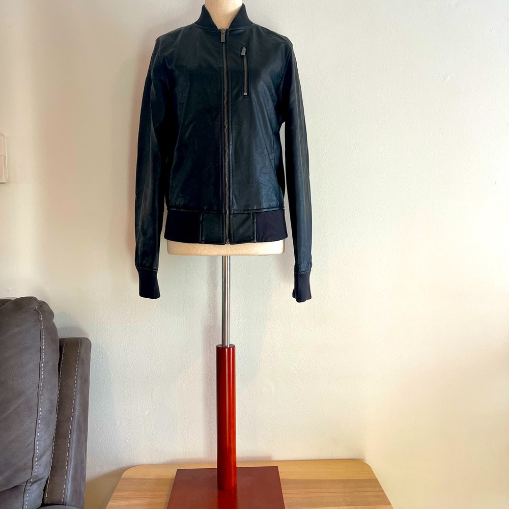 Black Faux Leather Jacket